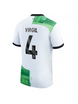Billige Liverpool Virgil van Dijk #4 Bortedrakt 2023-24 Kortermet